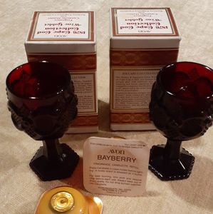 1876 Cape Cod Collection Avon Wine Goblets